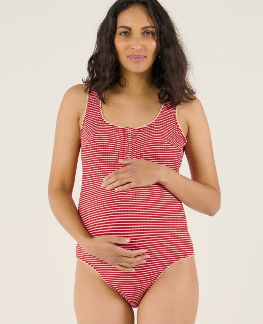 cache-c-ur-maillot-de-bain-grossesse-1-pi-ce-dinard-rouge image 3