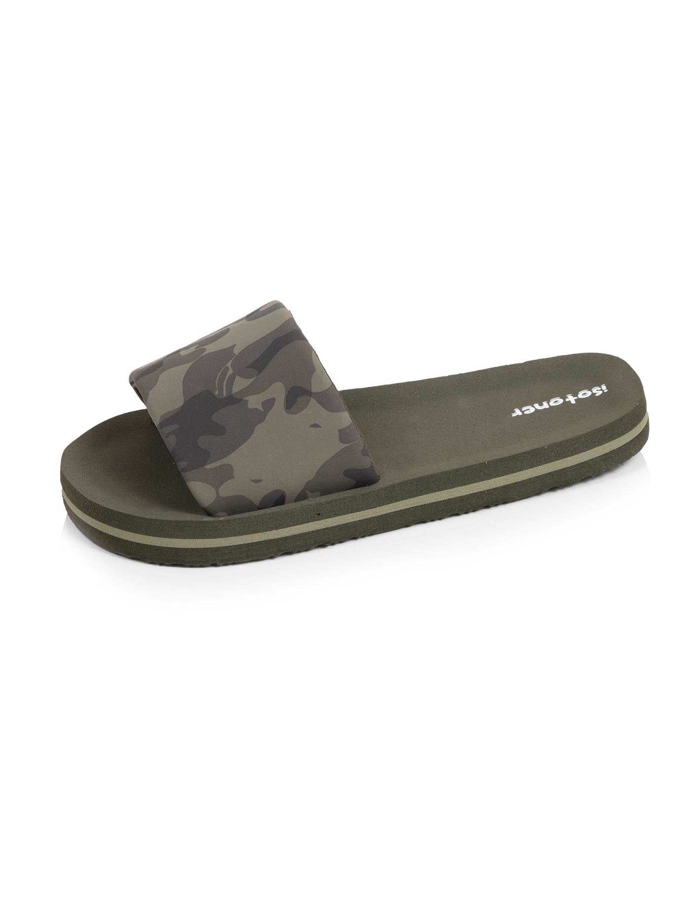 isotoner-mules-claquettes-enfant-camouflage-kaki image 6