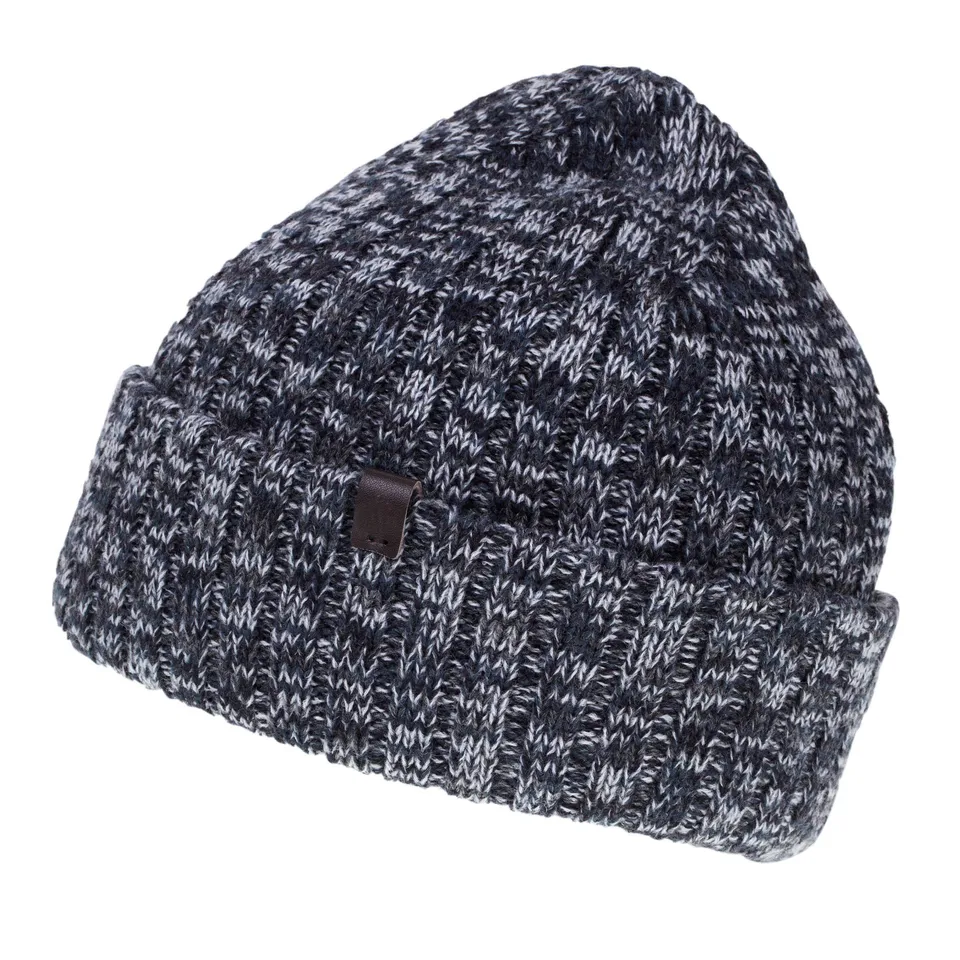 isotoner-bonnet-homme-maille-c-tel-e-marine-chin-polaire image 1
