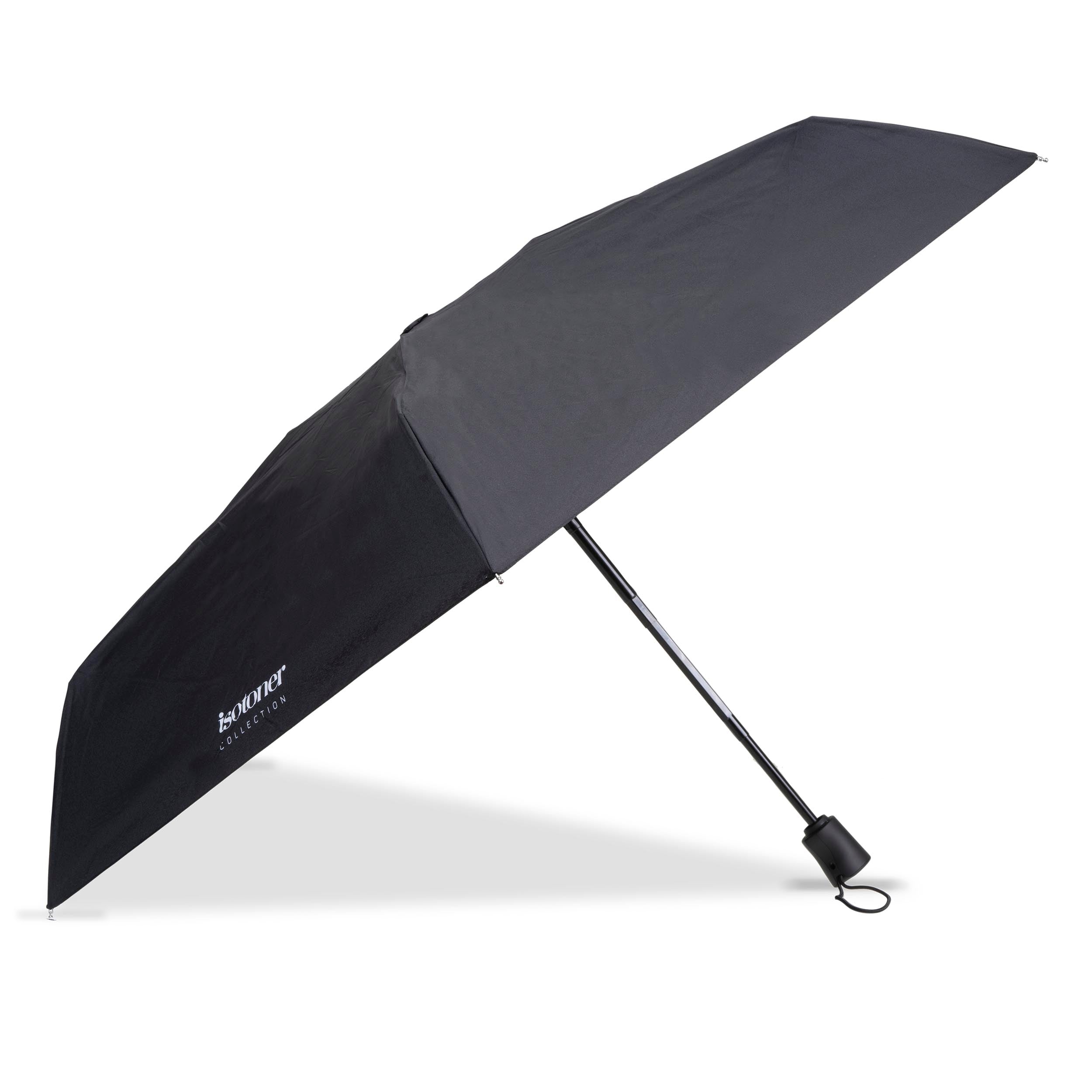 isotoner-parapluie-x-tra-solide-d-perlant-noir image 2