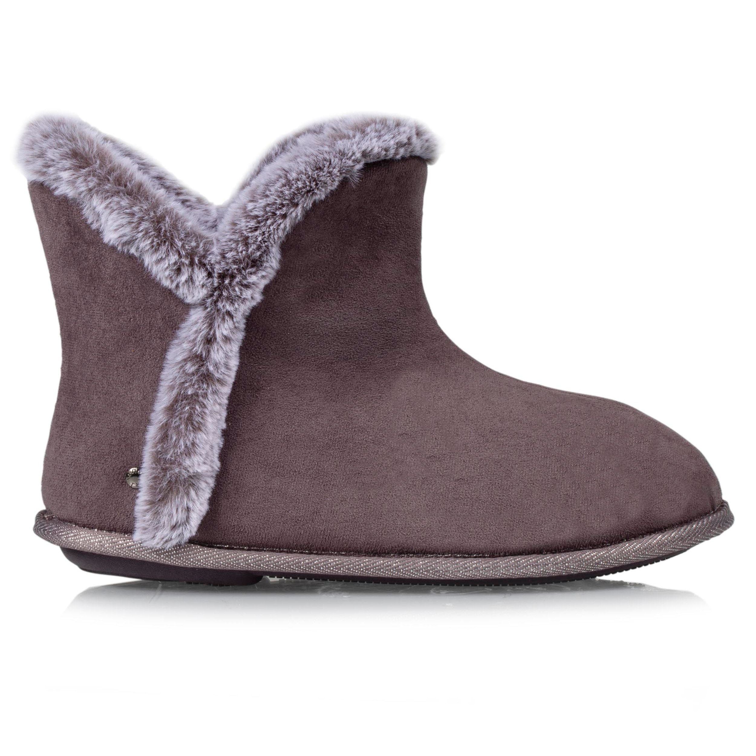 isotoner-chaussons-bottillons-femme-gris image 8