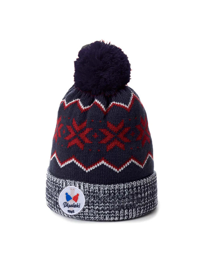 pipolaki-bonnet-odaia-femme-motif-flocon-ski-vintage-doubl-polaire image 3