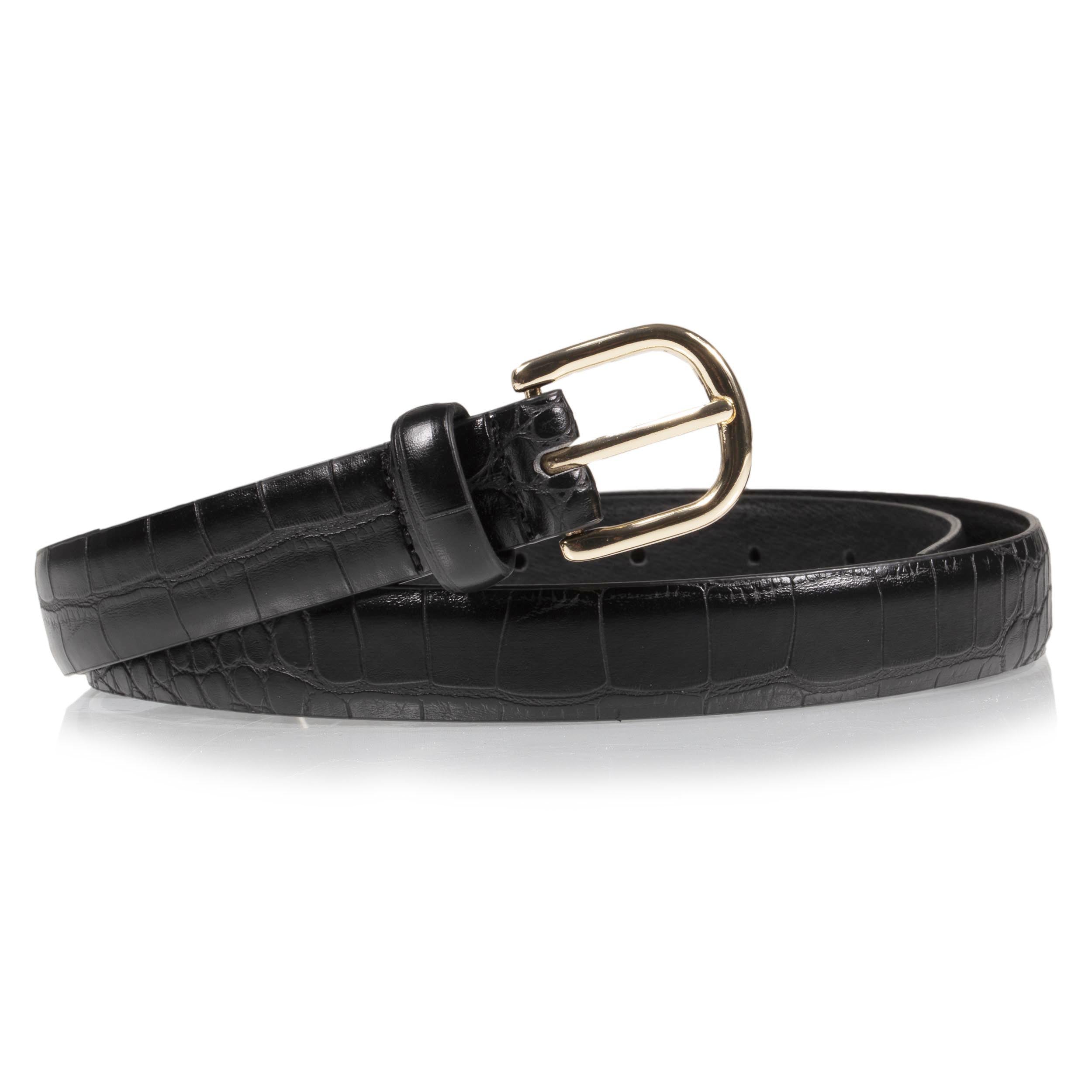 isotoner-ceinture-femme-effet-textur-noir-2-5-cm image 1