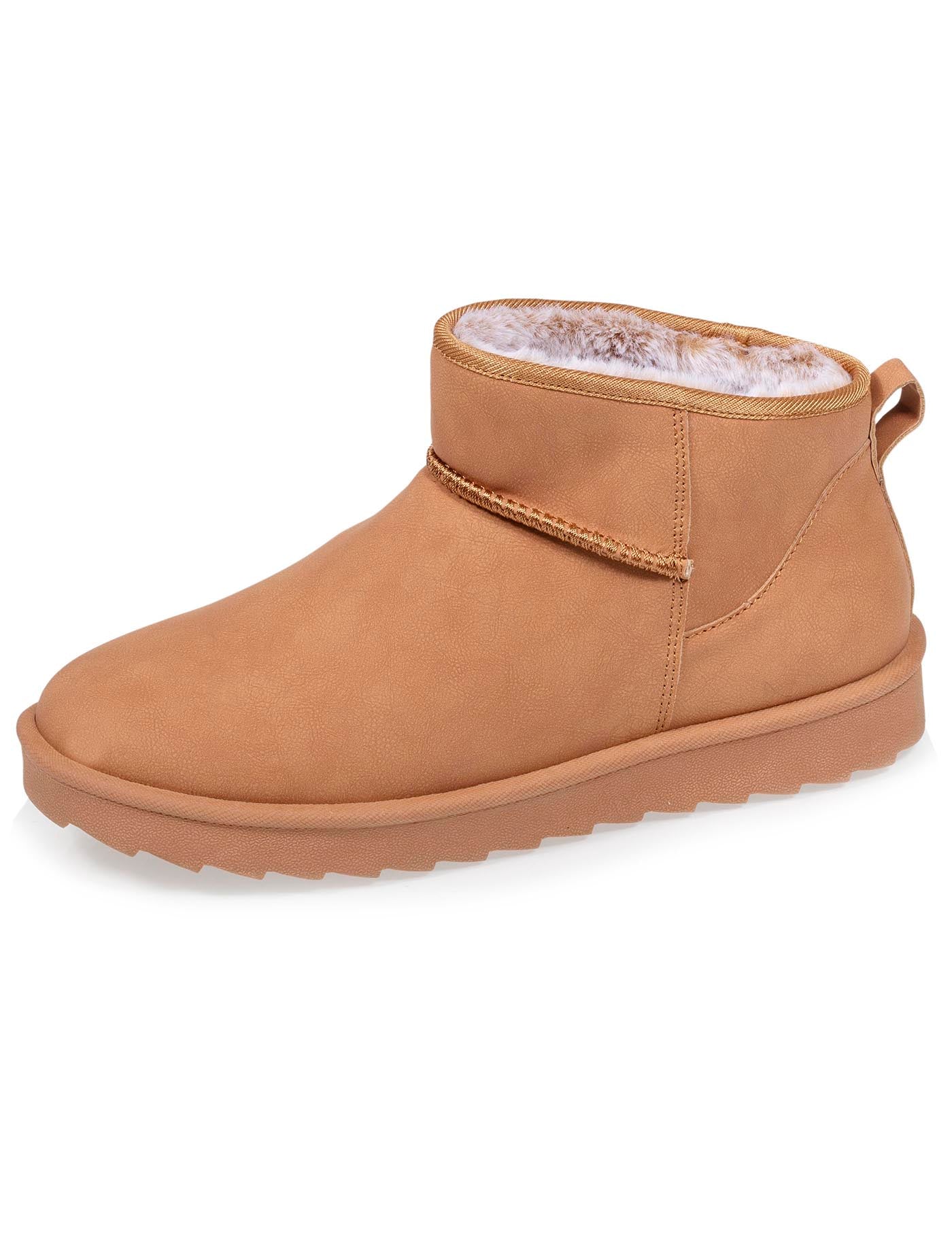 isotoner-bottines-femme-fourrure-camel-m-moire-de-forme image 6