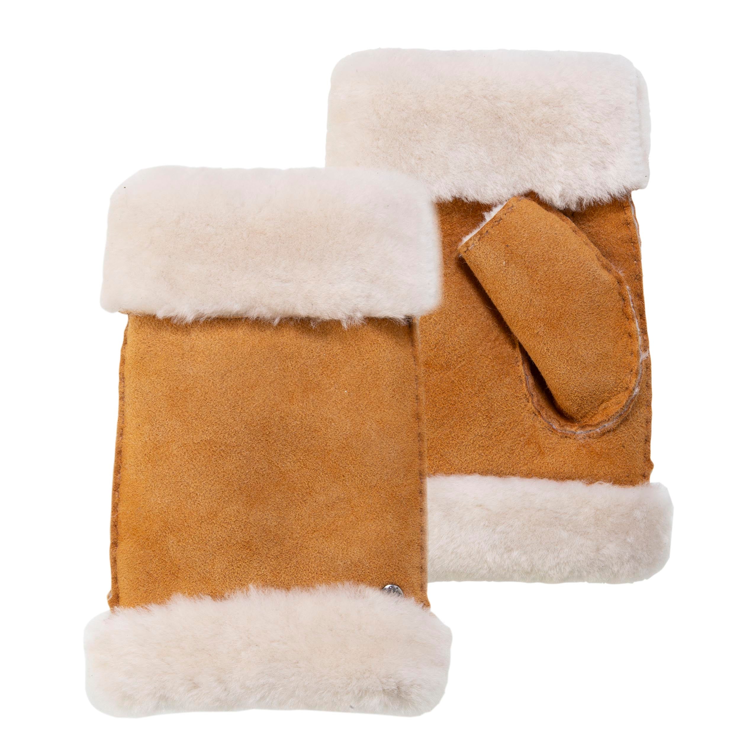 isotoner-mitaines-femme-cuir-chaud-caramel image 1