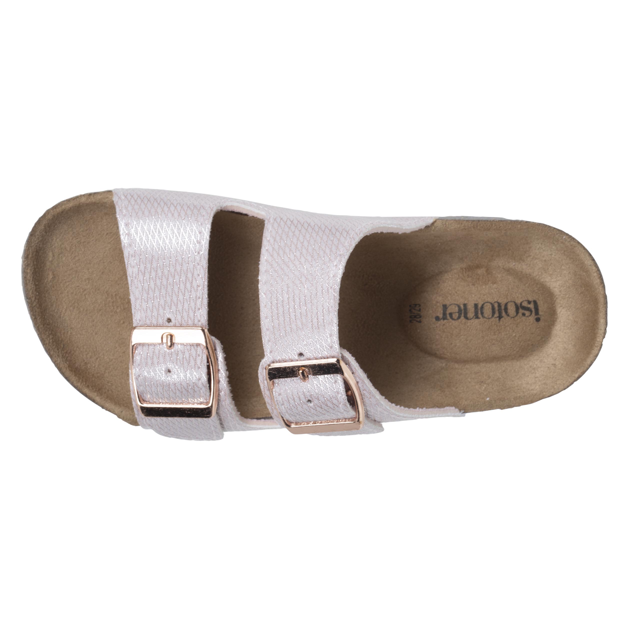 isotoner-mules-sandales-enfant-double-bride-rose image 2