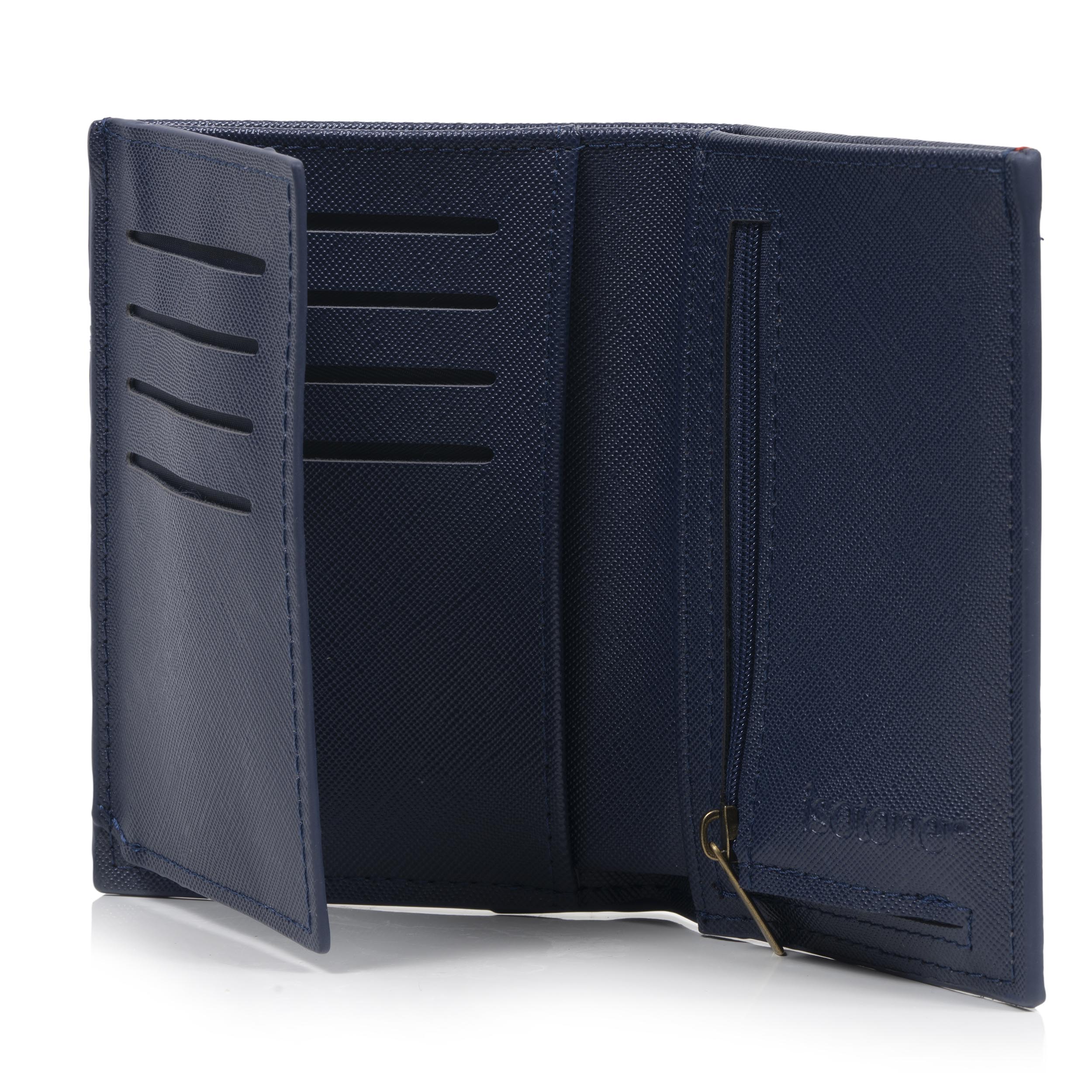 isotoner-portefeuille-3-volets-homme-marine-anti-rfid image 3