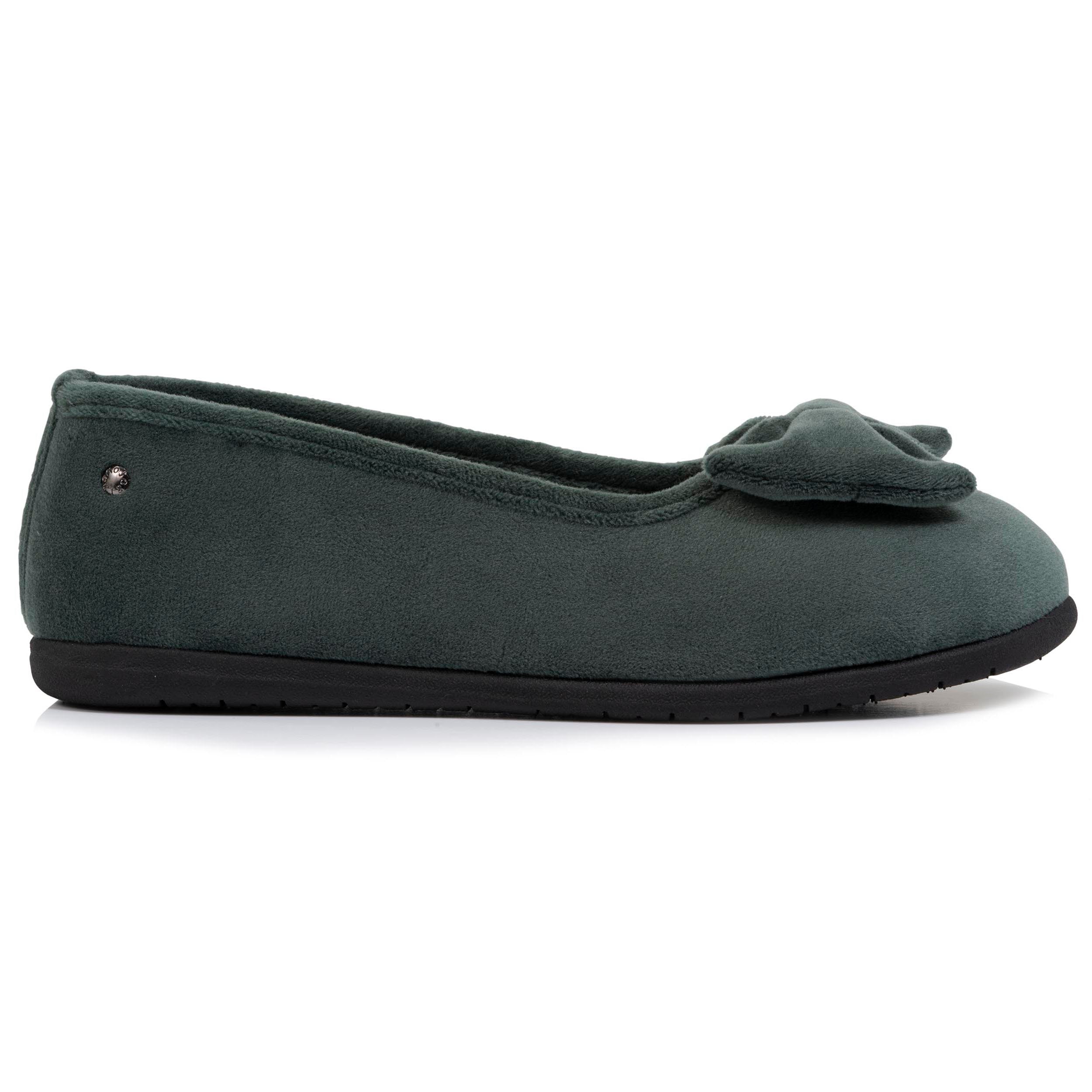 isotoner-chaussons-ballerines-confort-femme-sauge-everywear image 8