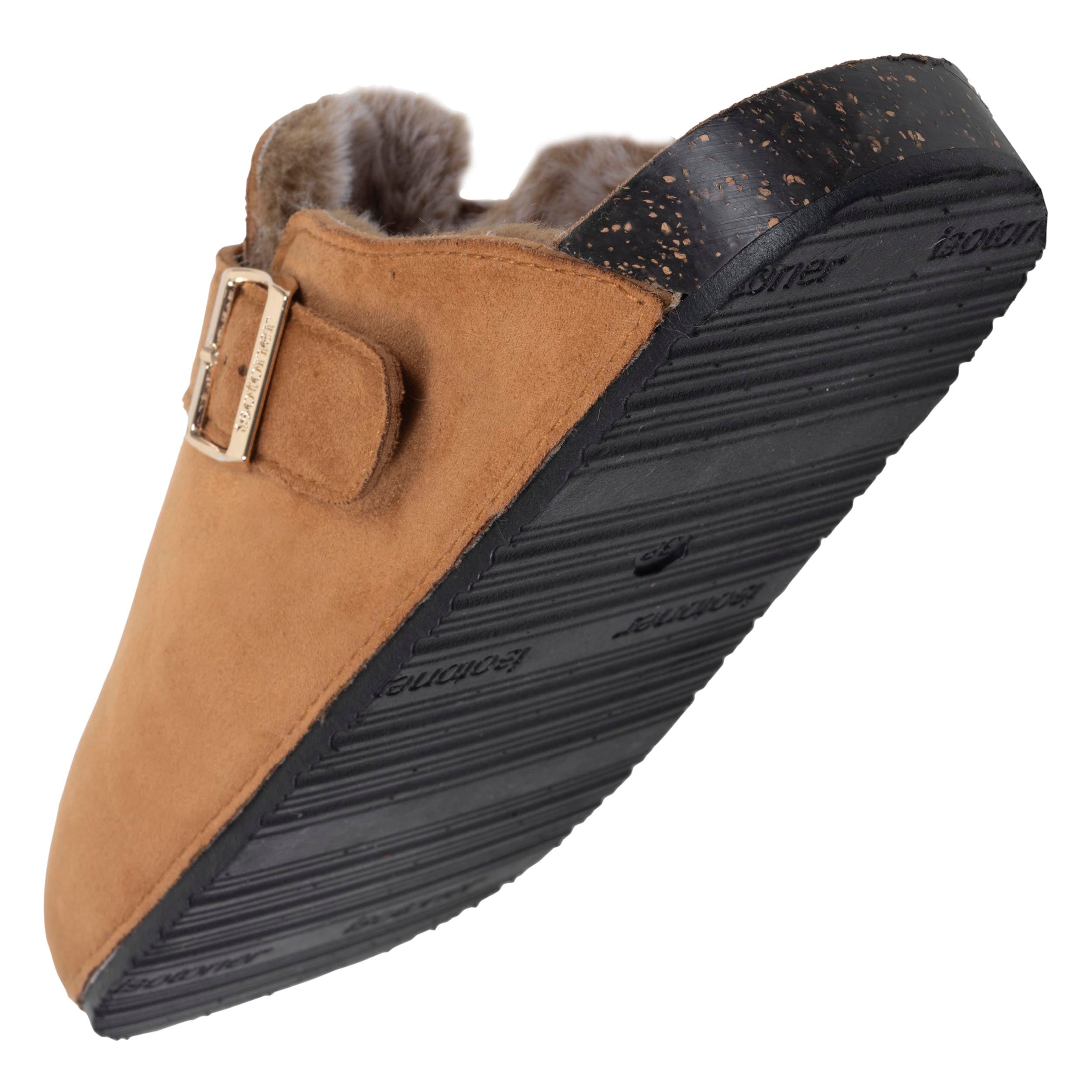 isotoner-mules-sabots-femme-camel-l-opard-everywear image 5