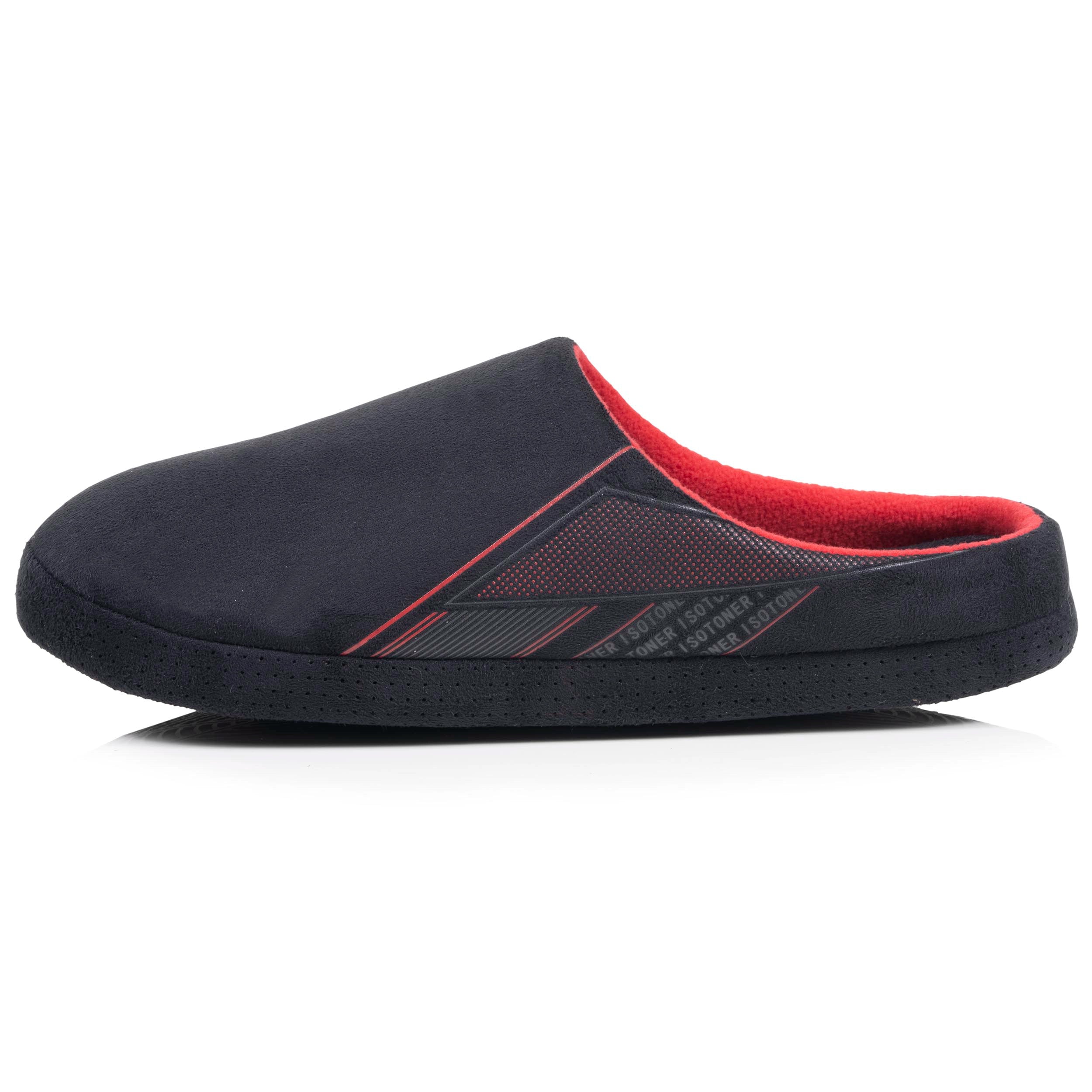 isotoner-chaussons-mules-homme-su-dine-noir image 3