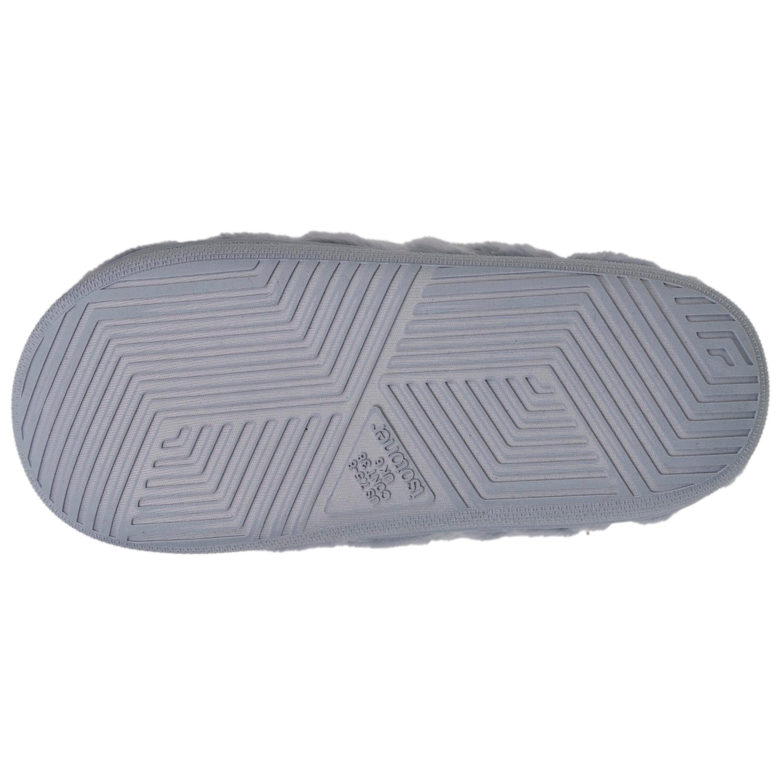 isotoner-chaussons-mules-femme-bloup-gris image 4