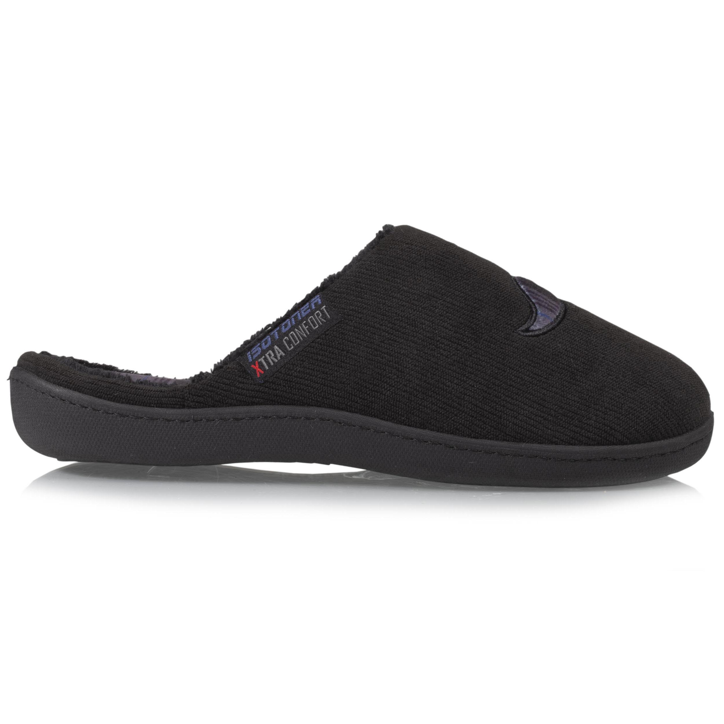 isotoner-chaussons-mules-xtra-confort-homme-noir-m-moire-de-forme image 8