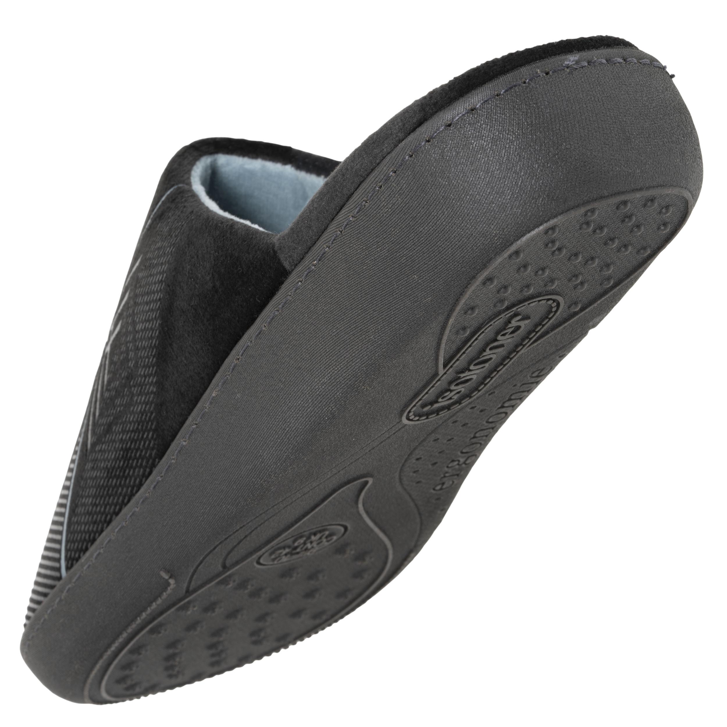 isotoner-chaussons-mules-homme-gris-diamant image 5