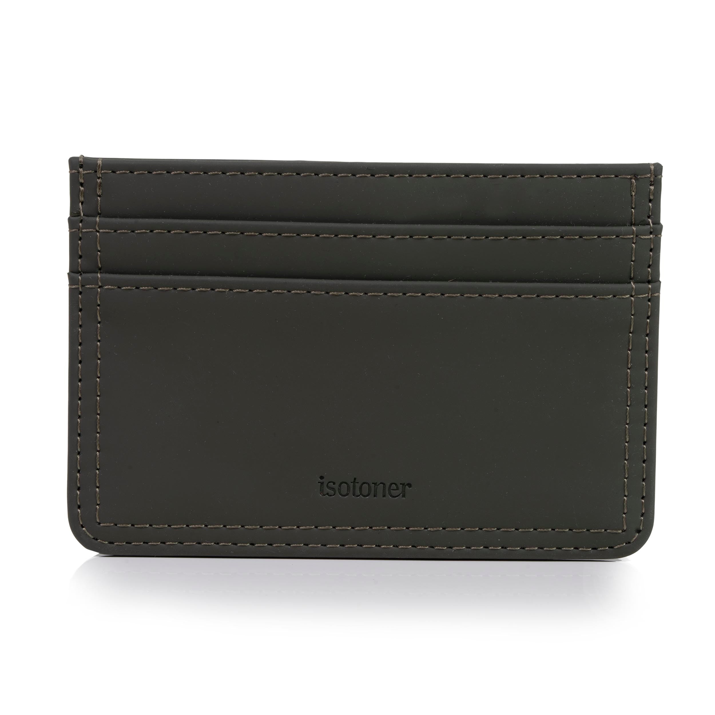 isotoner-porte-cartes-mixte-kaki-anti-rfid image 1