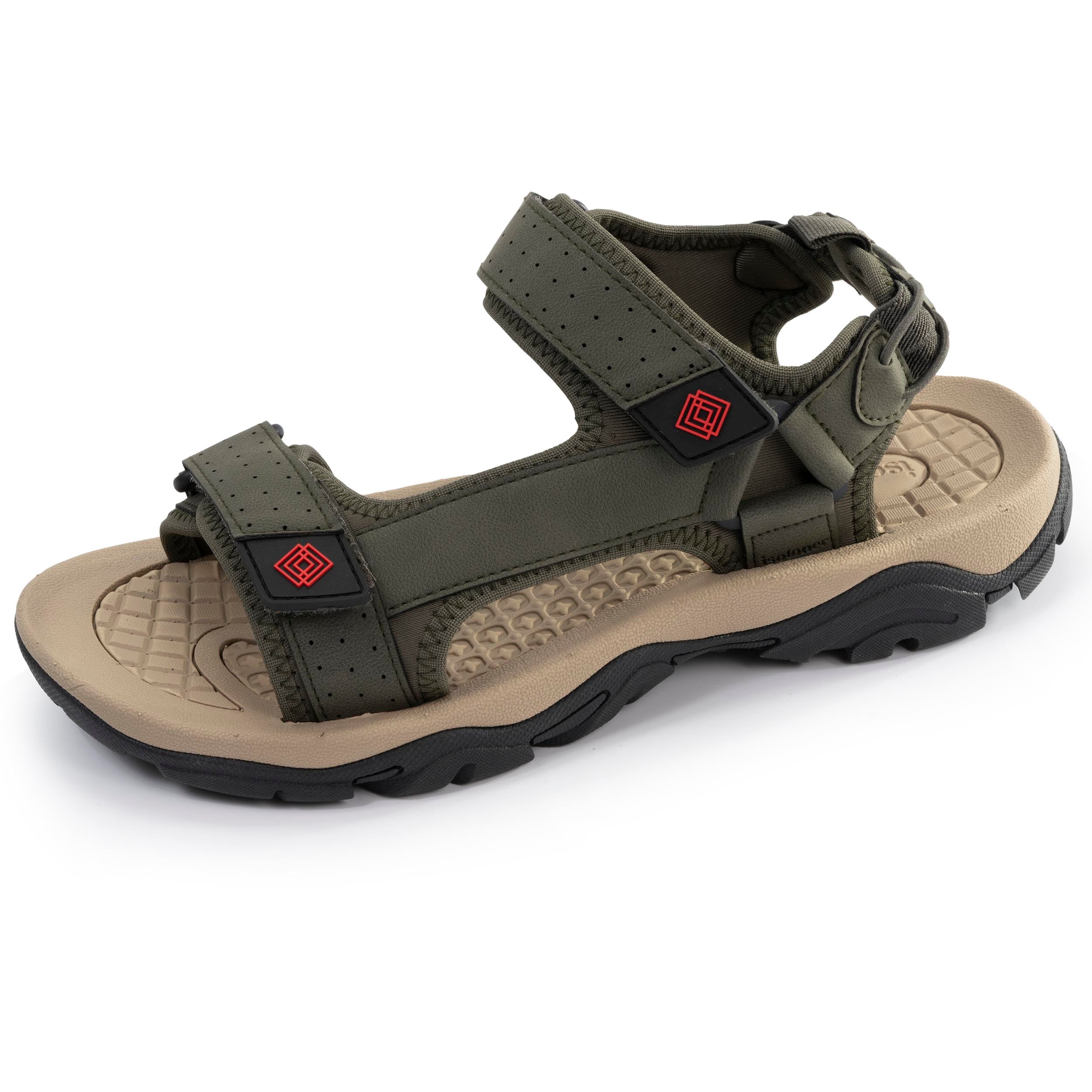 isotoner-sandales-homme-sport-kaki-everywear image 1