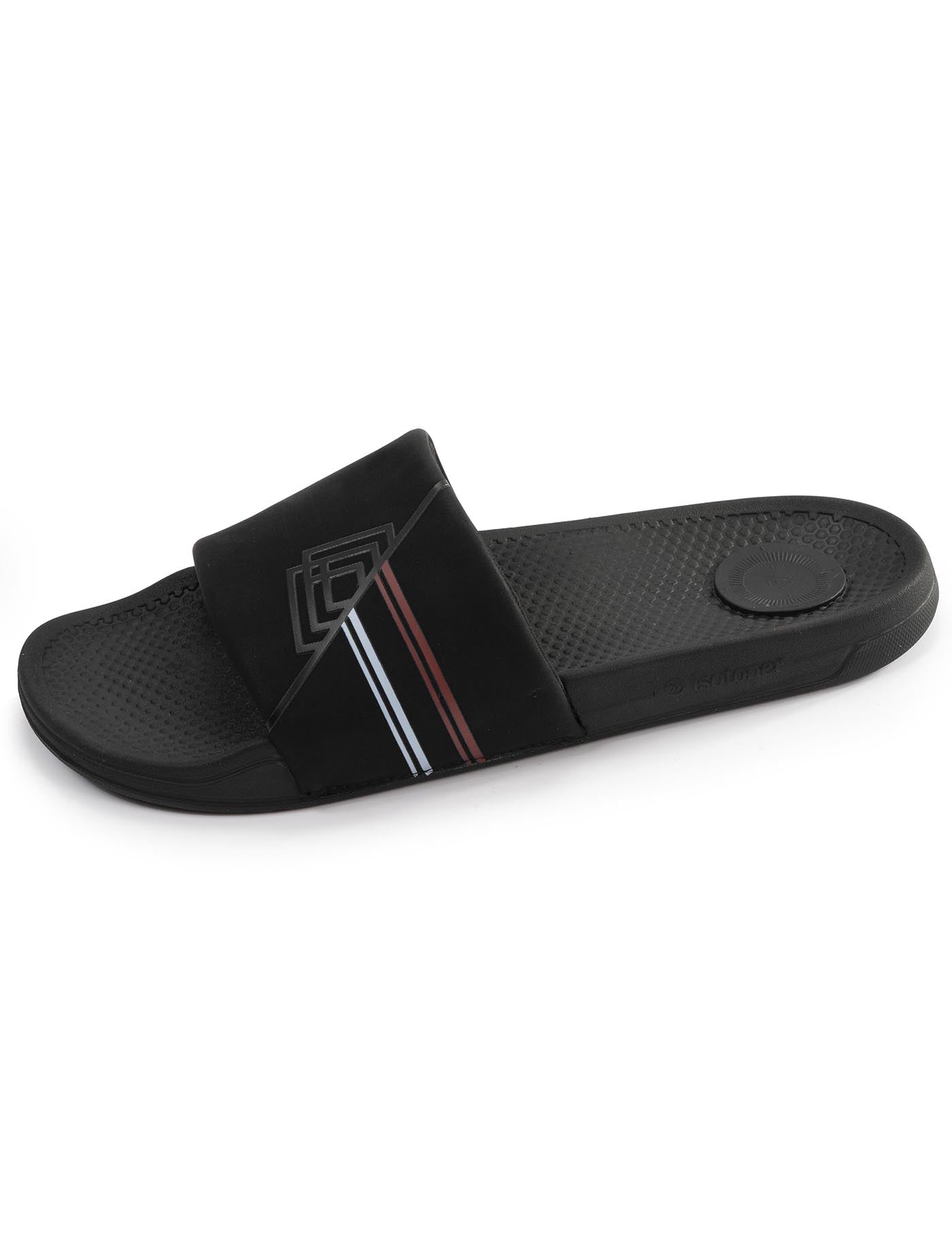 isotoner-mules-claquettes-homme-noir-logo-confort image 6