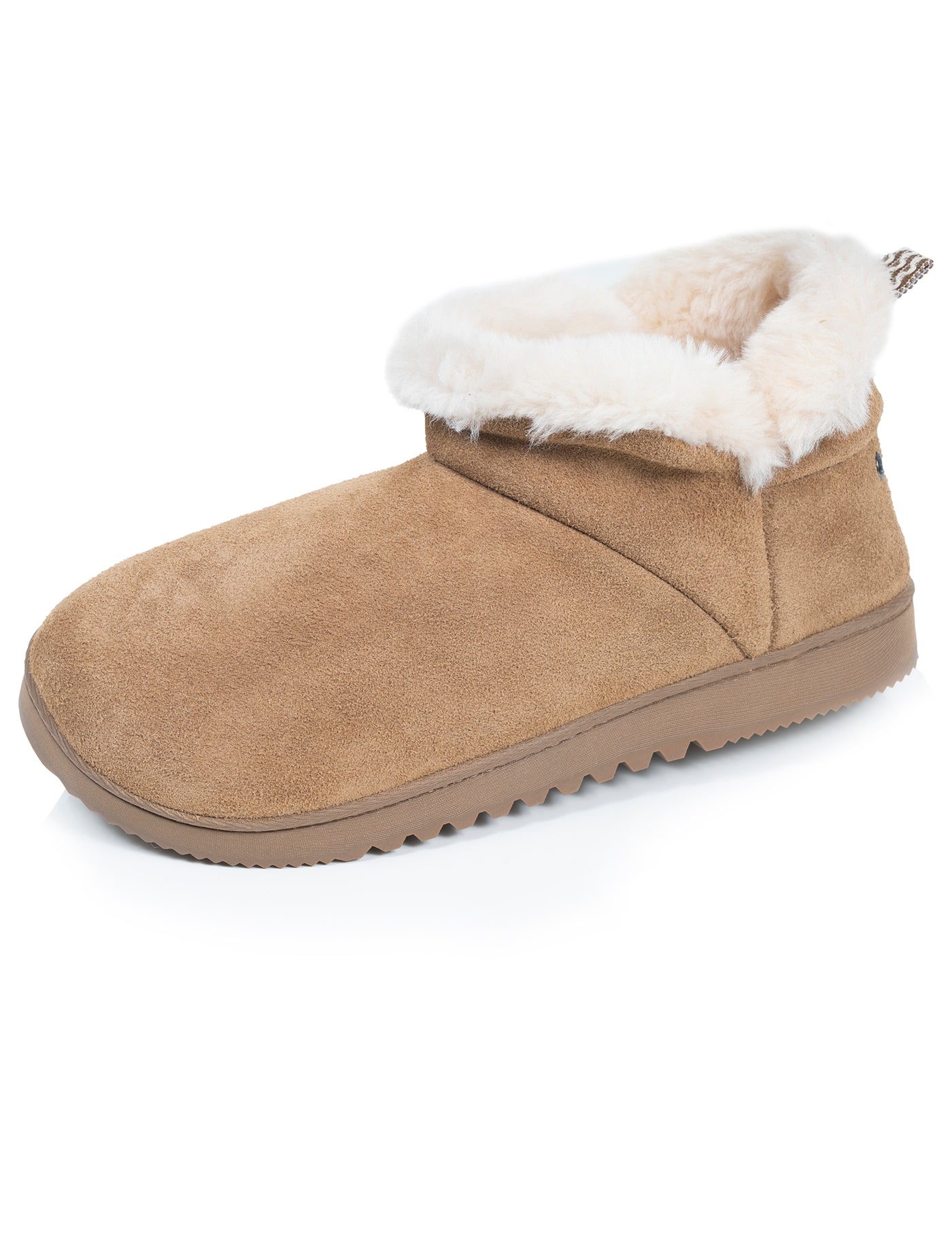 isotoner-chaussons-bottillons-cuir-femme-camel image 6