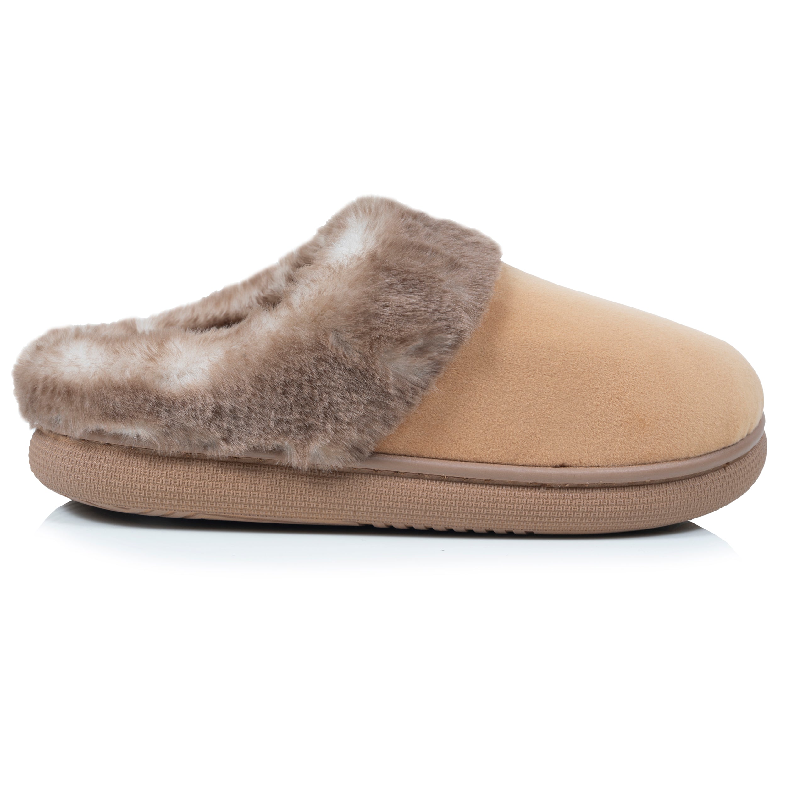 isotoner-chaussons-mules-femme-bloup-camel image 8