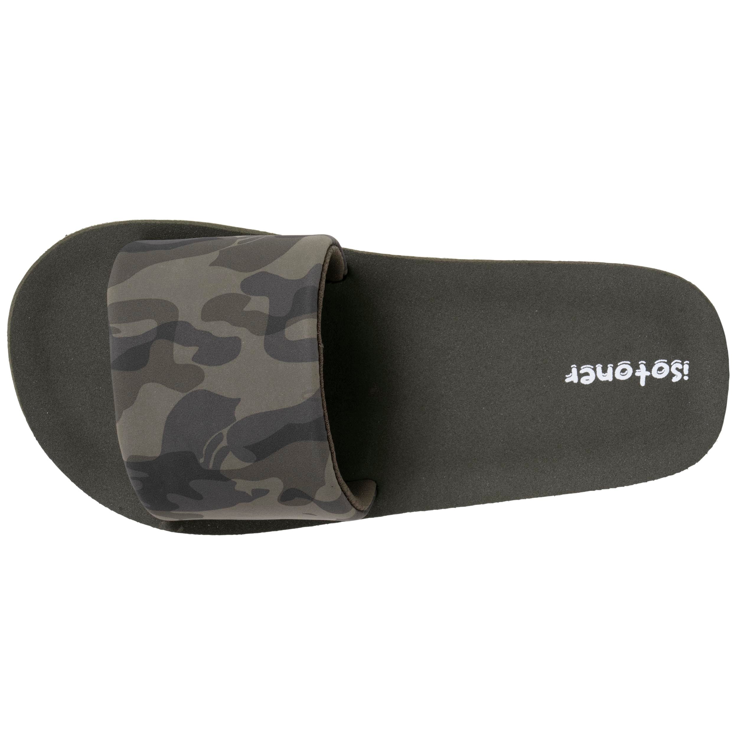 isotoner-mules-claquettes-enfant-camouflage-kaki image 2