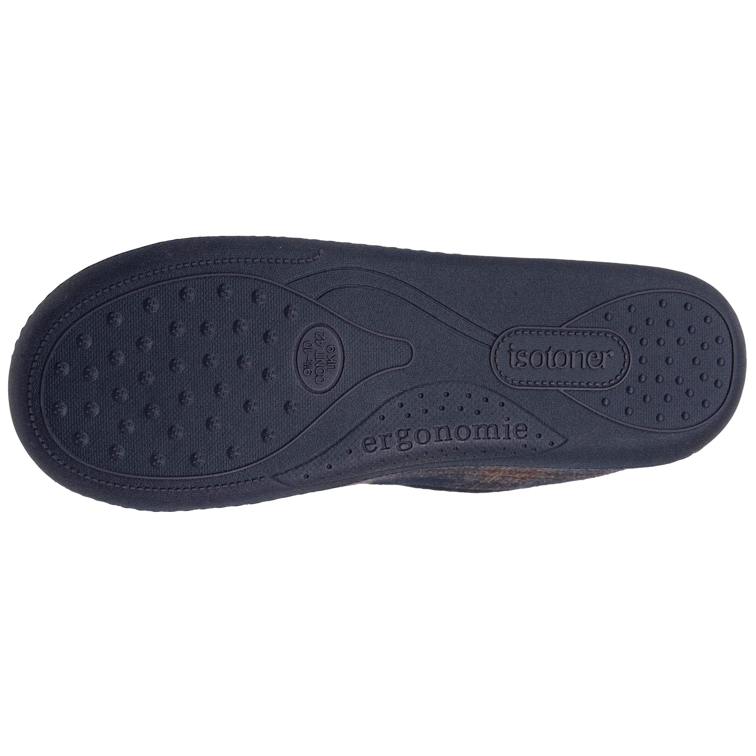 isotoner-chaussons-charentaises-homme-tartan-marine image 5