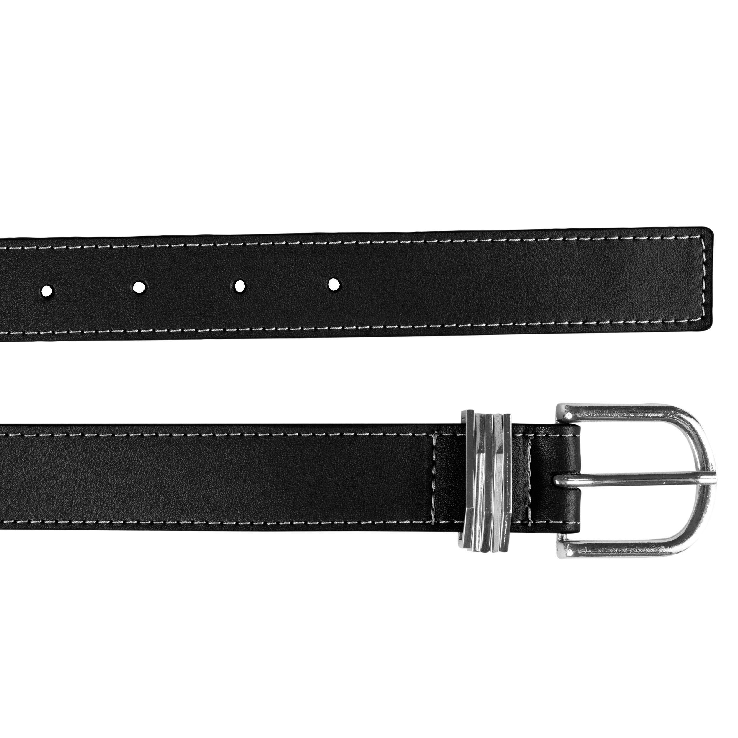 isotoner-ceinture-femme-lisse-bijoux-noir-3-cm image 2